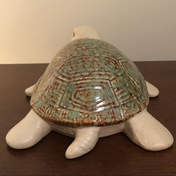 -Ceramic Glazed Pottery Tortoise Turtle  Great Condition - Picture 6 of 7